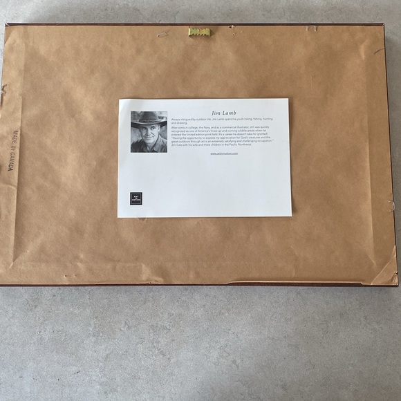 Jim Lamb print 11x16 Picture Exc Shape - Picture 2 of 3